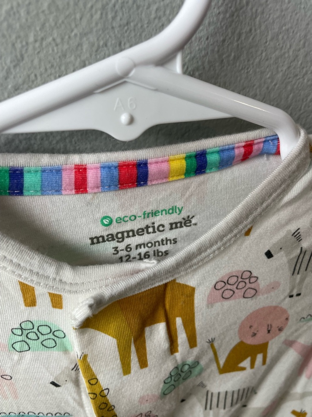 Magnetic Me Baby Modal Footie Sleeper Pink Animals ‘Fast & Furiest’ - Picture 5 of 5